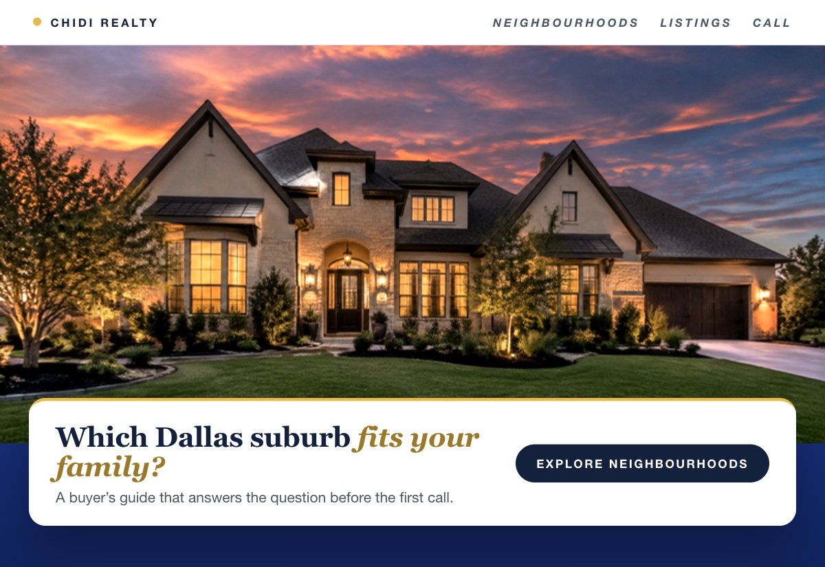 A buyer&rsquo;s neighbourhood guide, an example for realtors.
